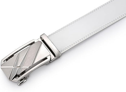 Lingli Men's Belt,Ratchet Dress Belt with Automatic Buckle Brown/Black-Trim to Fit-35mm wide