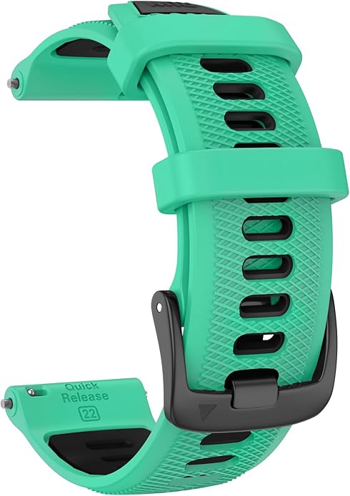 ISABAKE 22mm Watch Band for Gamrin Forerunner 265/Forerunner 255/Vivoactive 4 45mm/Venu 2/Venu 3, Silicone Quick Release Replacement Wristband