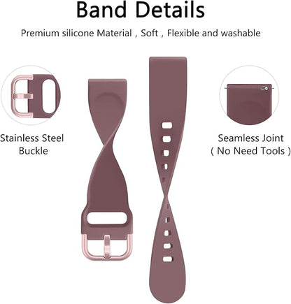Tobfit 20mm 22mm Watch Bands Quick Release Watch Straps with Color Matched Metal Buckle, Soft Silicone Breathable Replacement Sport Watch Wristbands for Women Men