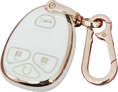 for Chevrolet Key Fob Cover Fit for Chevy Suburban Tahoe Traverse Buick Enclave Cadillac Escalade GMC Yukon