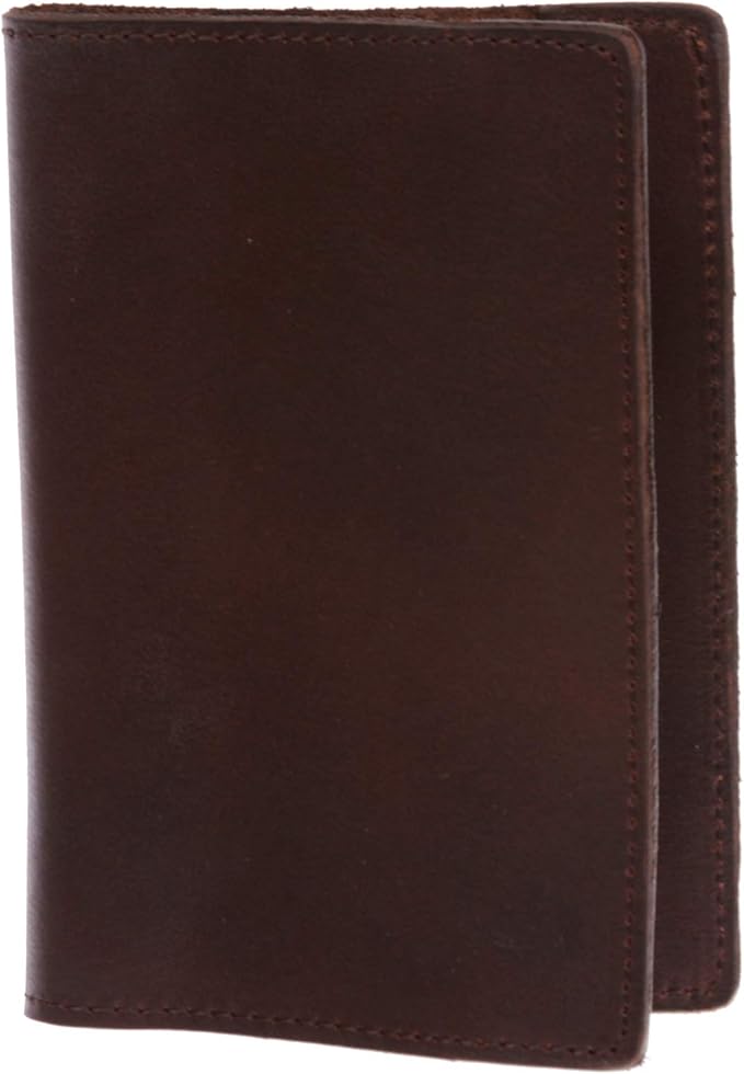 100% Soft Leather Passport Cover - Plain Leather Holder Slim Sleeve Case