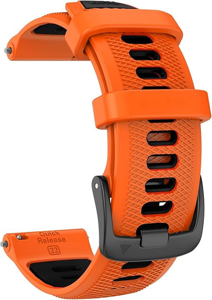 ISABAKE 22mm Watch Band for Gamrin Forerunner 265/Forerunner 255/Vivoactive 4 45mm/Venu 2/Venu 3, Silicone Quick Release Replacement Wristband