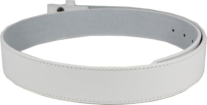 BC Belts Leather Belt Strap with Vintage Distressed Texture 1.5" Wide with Snaps and without Buckle