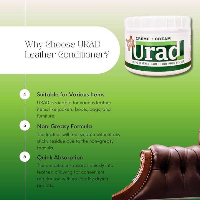 Leather Conditioner 7oz Neutral – Premium Care for Leather Furniture, Shoes, Car Seats, and More!
