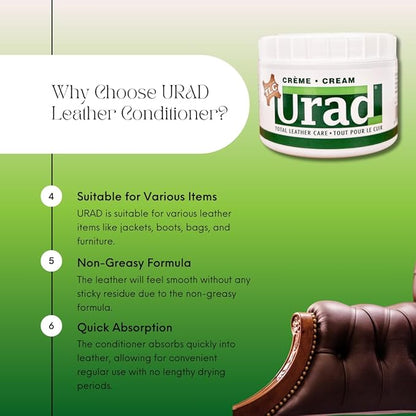 Leather Conditioner 7oz Neutral – Premium Care for Leather Furniture, Shoes, Car Seats, and More!