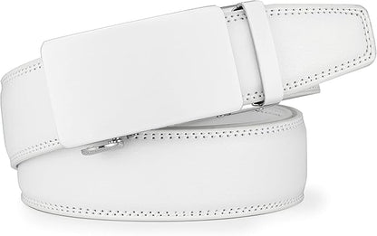 Lingli Men's Belt,Ratchet Dress Belt with Automatic Buckle Brown/Black-Trim to Fit-35mm wide