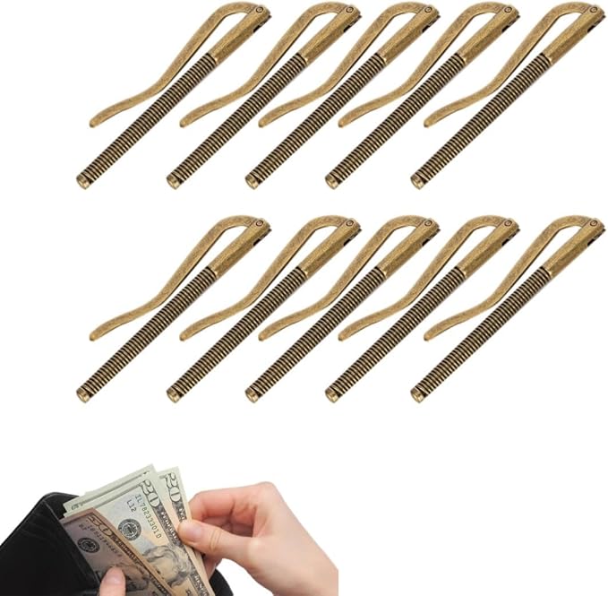 75mm Money Clip, 10PCS Spring Money Clip Wallet Spring Clip Wallet Money Clip Metal Cash Clip