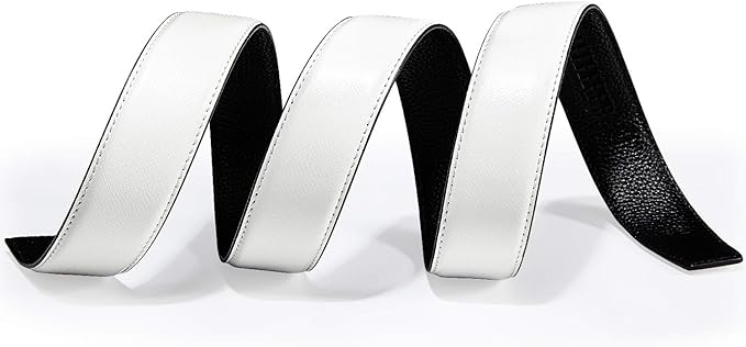 Dubulle Designer Mens Belts, Sliding Automatic Buckle Ratchet Dress Belt TOP Genuine Leather Strap Gifts