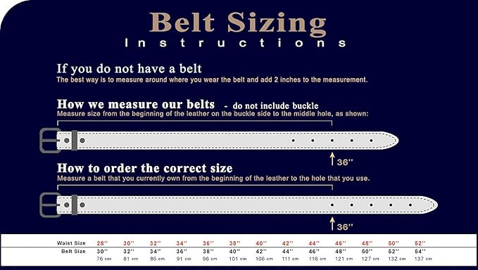 100% One-Piece Full Grain Leather Belt Straps with No Slot Hole/Slot Hole/Heavy-Duty, Multi Options 1-1/2" (38mm) Wide
