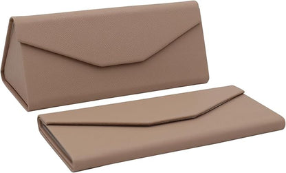 Real Sic Glasses Case for Men and Women - Magnetic Folding Hard Shell Sunglass Holder - Inspired by Solid Color