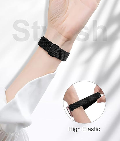 Lerobo Elastic Bands Compatible with Samsung Galaxy Watch 8 7 6 5 4 40mm 44mm/Galaxy Watch 8 Classic 6 4 Classic 43mm 47mm 42mm 46mm/5 Pro Band 45mm/Active 2,3 Pack 20mm Adjustable Nylon Sport Band