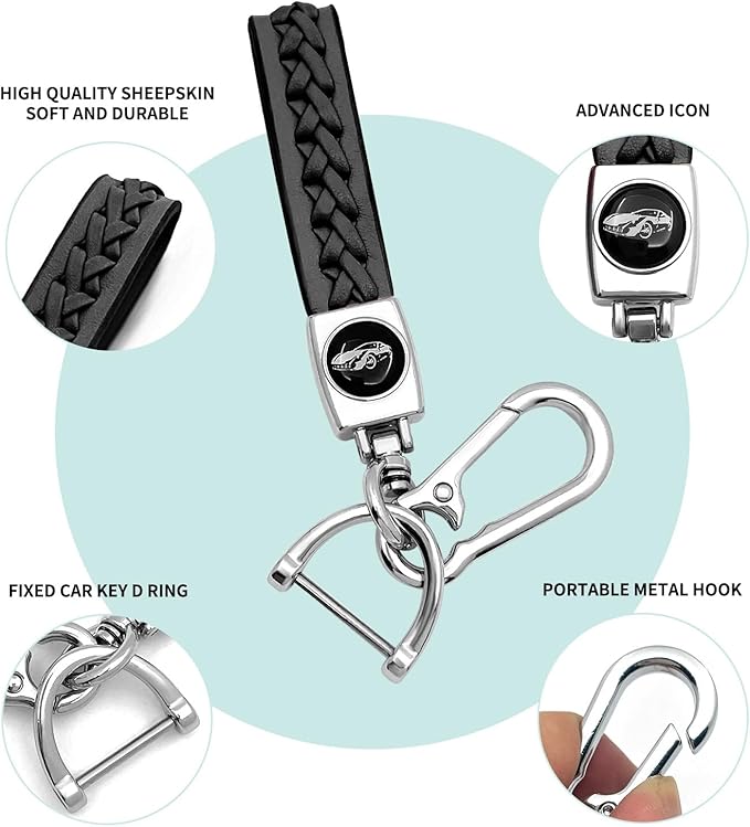 Creativity Suitable for BMW key fob Cover. Advanced soft TPU key box is compatible with F30 F45 F55 G20 G30 X1 X3 X4 X5 X6 X7 3 5 7 8 M5 M6 GT series smart key (Type B Silver Key Case + key chain set)