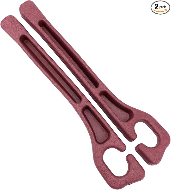 Penitue 2pcs Car Seat Gap Filler, No Drop Guard Universal Gap Organizer Between Seat and Console Prevents Phone Keys Cards Falling (Red)