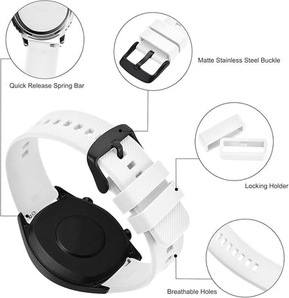 BISONSTRAP Watch Strap 18mm 19mm 20mm 21mm 22mm, Quick Release Silicone Watch Bands for Men Women