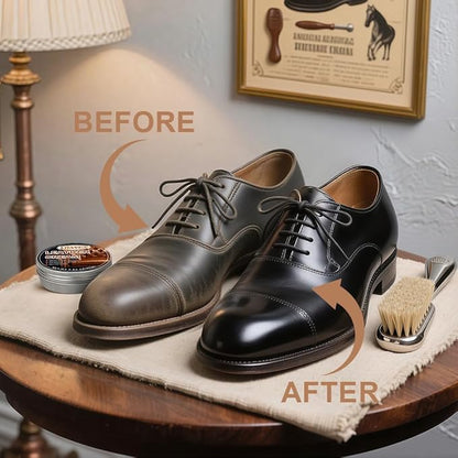 Leather Cream, Cleaner & Conditioner - Restores & Protects for Couches, Car Seats, Furniture, Shoes, Leather Product ect.