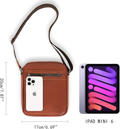 Small/Medium Crossbody bag for men shoulder bag mens purse satchel leather messenger bag gift man