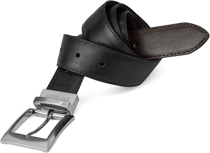 Steve Madden Men's Reversible Men's Dress Casual Every Day Leather Belt