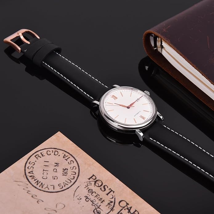 Ritche Christmas Gift Quick Release Leather Watch Bands Genuine Watch Straps for Men Women Top Grain Leather Watch Strap, White Elephant Gifts, Stocking Stuffers for Men, Father's Day gifts