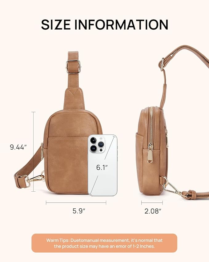 Telena Crossbody Bags for Women Leather Cross Body Sling Bag for Woman Travel
