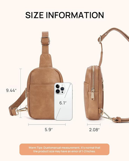 Telena Crossbody Bags for Women Leather Cross Body Sling Bag for Woman Travel