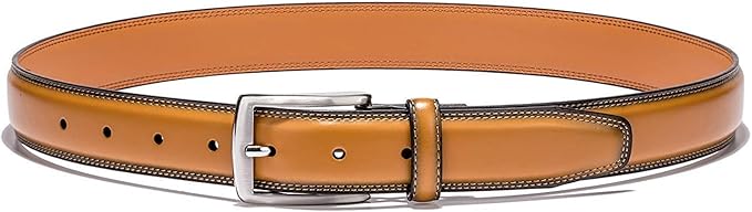 KM Legend Mens Genuine Leather Dress - Classic & Fashion For Work Business And Casual Belt