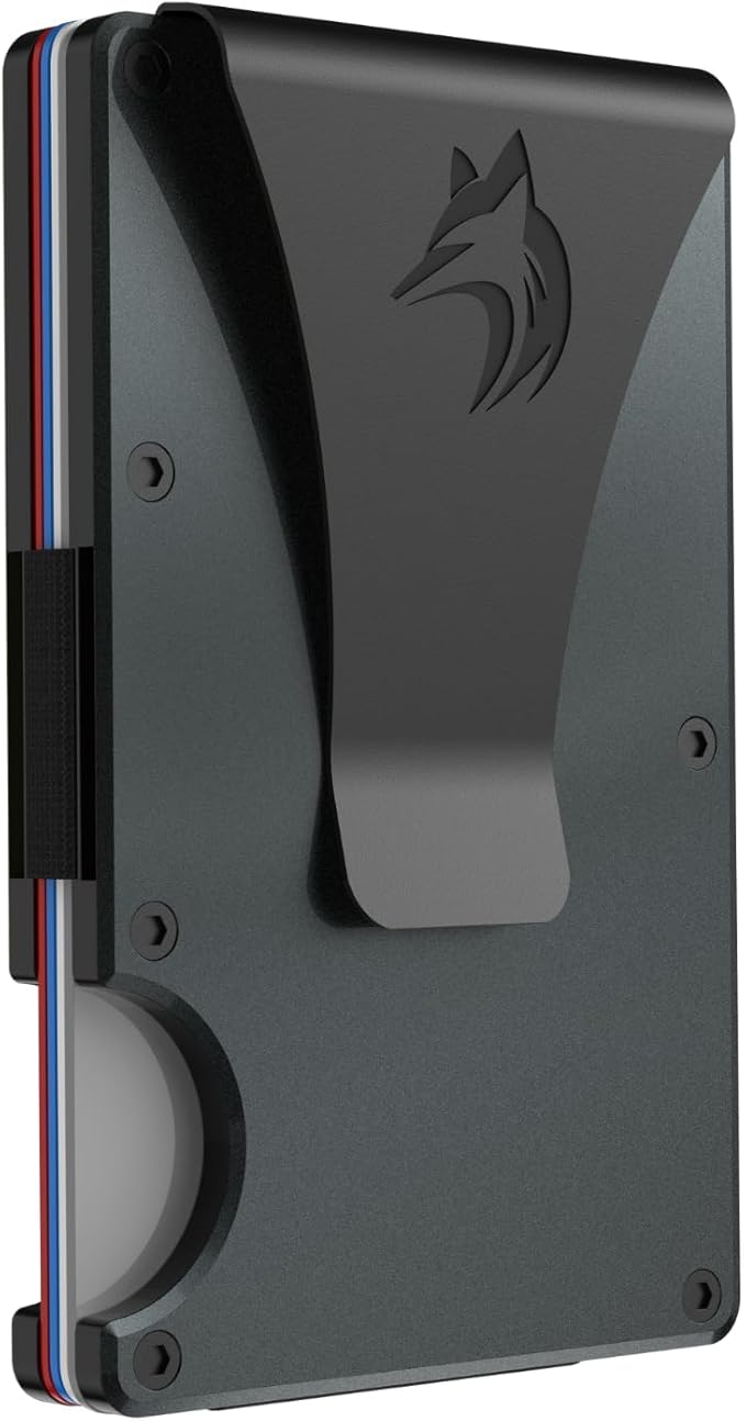 TRAVELINGO Slim RFID Blocking Wallet For Men - Light Weight, Durable & Compact- Minimalist Wallet With Money Clip (Iron)