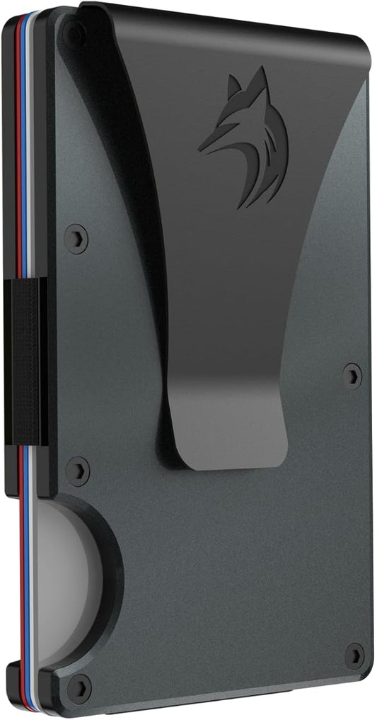 TRAVELINGO Slim RFID Blocking Wallet For Men - Light Weight, Durable & Compact- Minimalist Wallet With Money Clip (Iron)