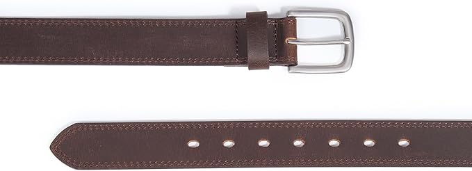 VATAN Men's Full Grain Leather Casual Every Day Jeans Belts, Handmade Men Leather Belt with Gift Box
