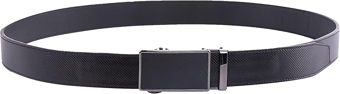 Fabio Valenti Mens Belt,Ratchet Belt Dress with 1 3/8" Genuine Leather with Easier Adjustable Buckle, Trim to Fit