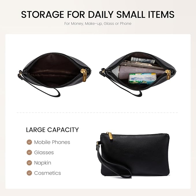 LOVEVOOK Laptop Tote Bag for Women, 15.6 Inch Work Bags, Vintage Leather Tote Bag, Waterproof Computer Bags with Clutch Purse, Large Capacity Messenger Bag for Teacher College Business Office