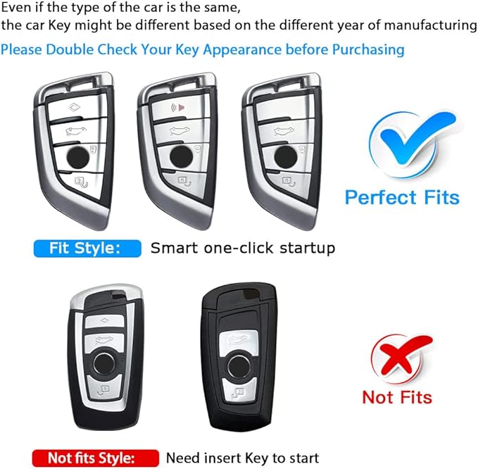 QBUC for BMW Key Fob Cover with Leather Keychain,for BMW 2 5 6 7 Series X1 X2 X3 X5 X6 X7 Premium Soft TPU Key Fob Holder