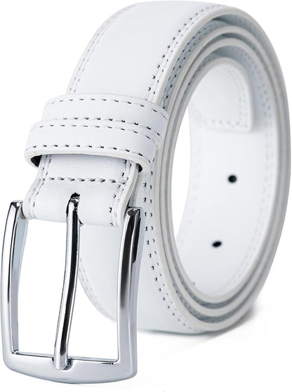 Aegero Mens Belt, Leather Dress Jeans Belt, Fashion & Classic Designs Ideal Match for Work Business and Casual