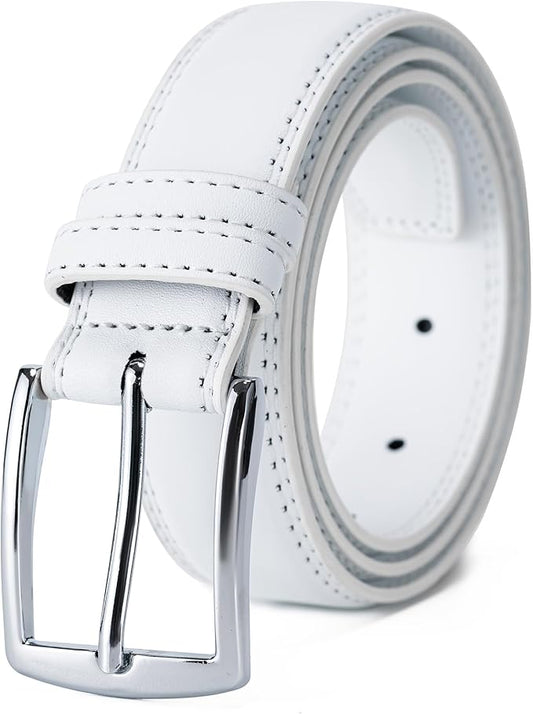 Aegero Mens Belt, Leather Dress Jeans Belt, Fashion & Classic Designs Ideal Match for Work Business and Casual