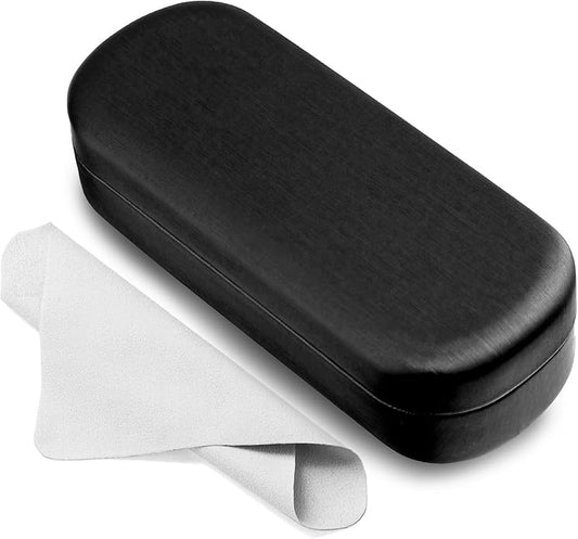 Marvolia Glasses Case Large Hard Shell Eyeglasses Case PU Leather Protective Case for Sunglasses Eyeglasses