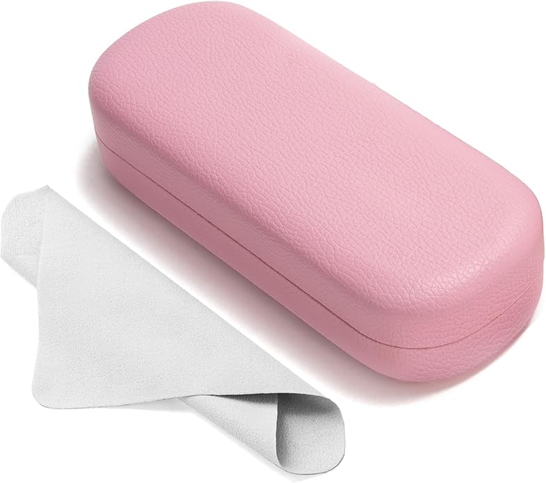 Marvolia Glasses Case Large Hard Shell Eyeglasses Case PU Leather Protective Case for Sunglasses Eyeglasses