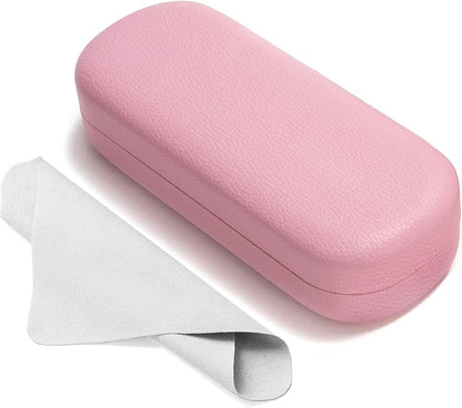 Marvolia Glasses Case Large Hard Shell Eyeglasses Case PU Leather Protective Case for Sunglasses Eyeglasses