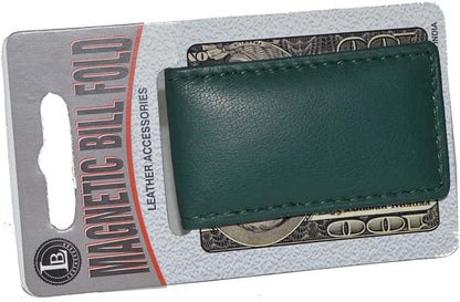 LB LEATHERBOSS Men's New Leather Strong Magnetic Money Clip