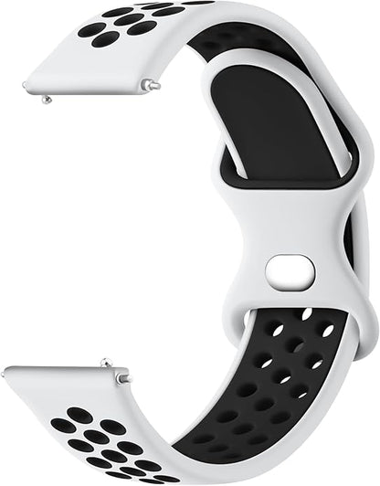 Meliya 20mm 22mm Watch Bands Quick Release Replacement Wristband, Soft Silicone Bands Breathable Sport Replacement Straps for Men Women