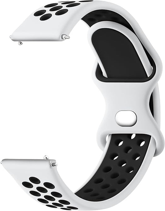 Meliya 20mm 22mm Watch Bands Quick Release Replacement Wristband, Soft Silicone Bands Breathable Sport Replacement Straps for Men Women