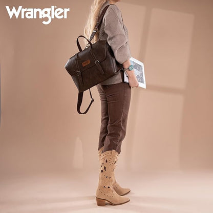 Wrangler Laptop Bag for Women Messenger Bag Briefcase Computer Backpack Convertible Satchel Bag