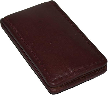 LB LEATHERBOSS Men's New Leather Strong Magnetic Money Clip