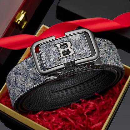 VANNANBA Letter B Buckle Belt, Mens Designer Belts Premium Leather for Dress Casual Jeans Pants