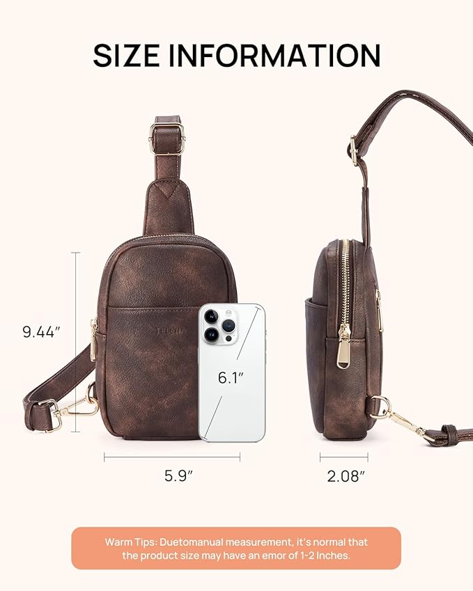 Telena Crossbody Bags for Women Leather Cross Body Sling Bag for Woman Travel
