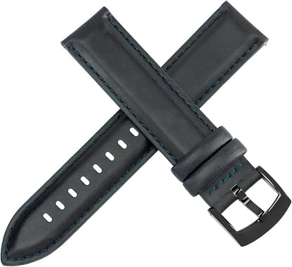 OTTOODY Leather Watch Bands Quick Release, Elegant Top Grain Leather Watch Straps for Men & Women, Choice of Color & Width - 18mm, 19mm, 20mm, 21mm or 22mm Wristbands Bracelet for Watch & Smartwatch