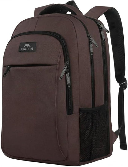 MATEIN 15.6 in Laptop Backpack, School Backpack with USB for Men Women and College Student, Sturdy Laptop Bag for Laptop Accessories Water Resistant Travel Backpack Functional Birthday Gifts