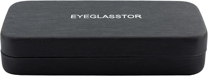 Hard Shell Eyeglasses Case Protective Glasses Case for Men and Women Linen Fabric