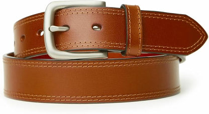 VATAN Men's Full Grain Leather Casual Every Day Jeans Belts, Handmade Men Leather Belt with Gift Box