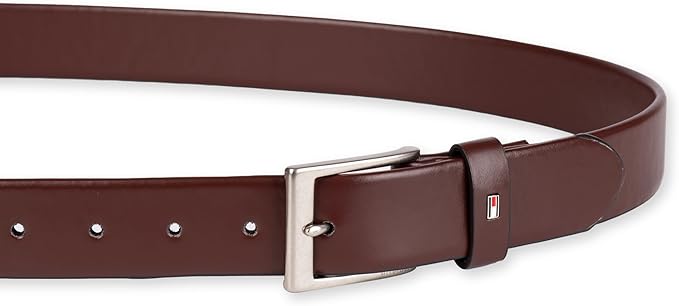 Tommy Hilfiger Men’s Semi‑Dress Leather Belt, Versatile Everyday Style (Regular & Big and Tall Sizes)