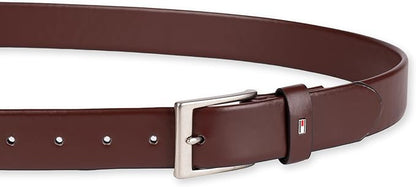 Tommy Hilfiger Men’s Semi‑Dress Leather Belt, Versatile Everyday Style (Regular & Big and Tall Sizes)
