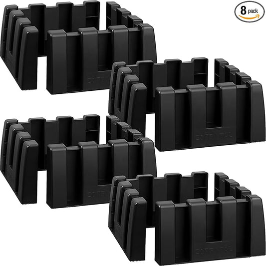 8 Pack Car Trunk Organizer Blocks for Back of SUV Multipurpose Car Storage Organizer Blocks Trunk Divider Available to Wool Carpet for Truck SUV Van Cargo